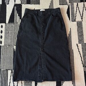 Universal Thread Black Denim Skirt
